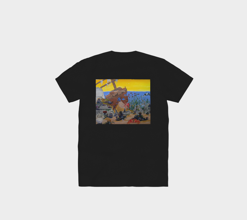 "UNDER the Sea" BURNS Dynasty Collection Black Tee