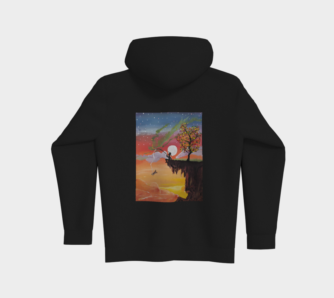 BURNS Dynasty Collection Black "Dream Fishing"  Hoodie