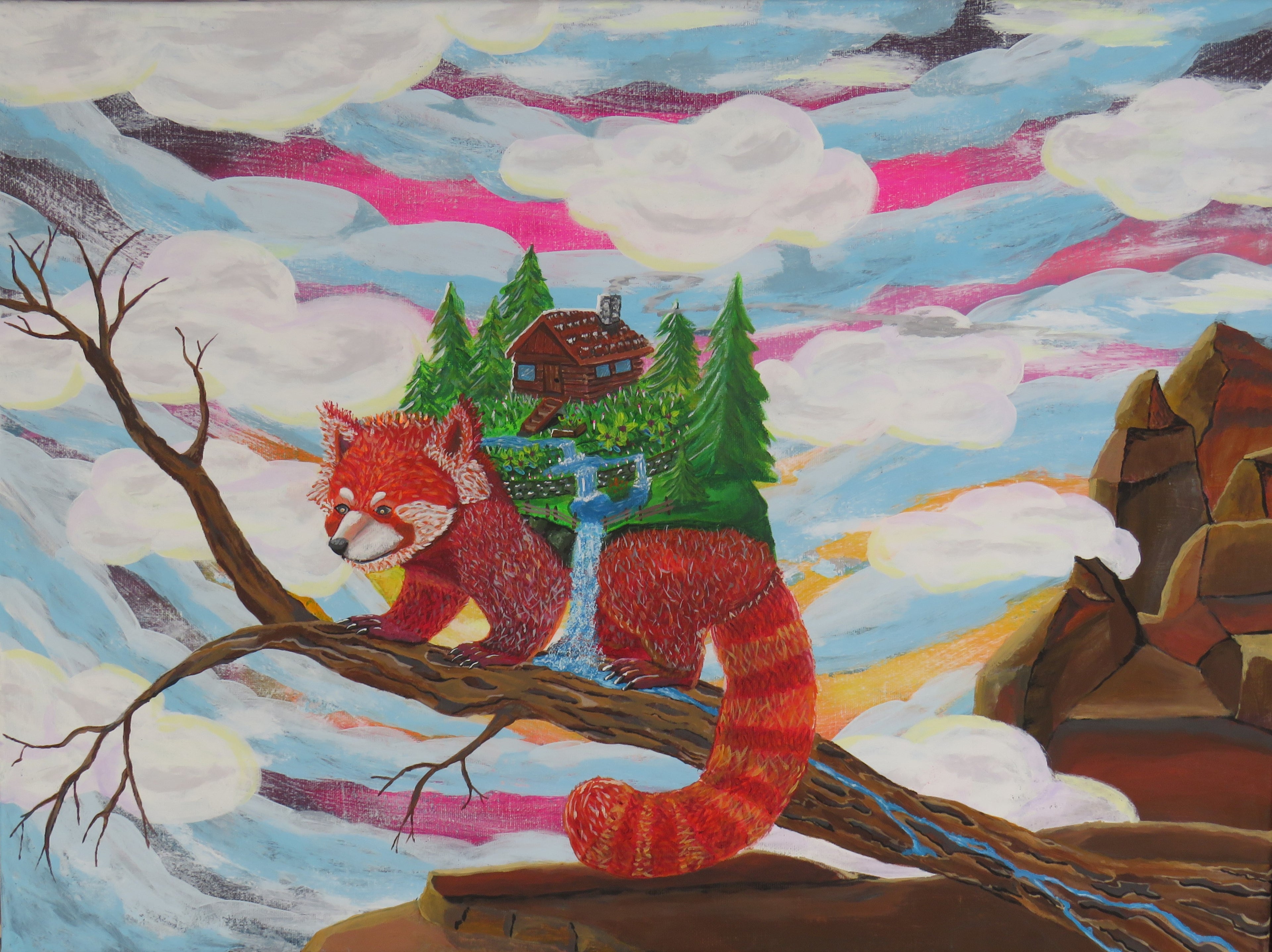 "Balance & Solitude | A Habre’s Duty" 1 of 1 Original Painting