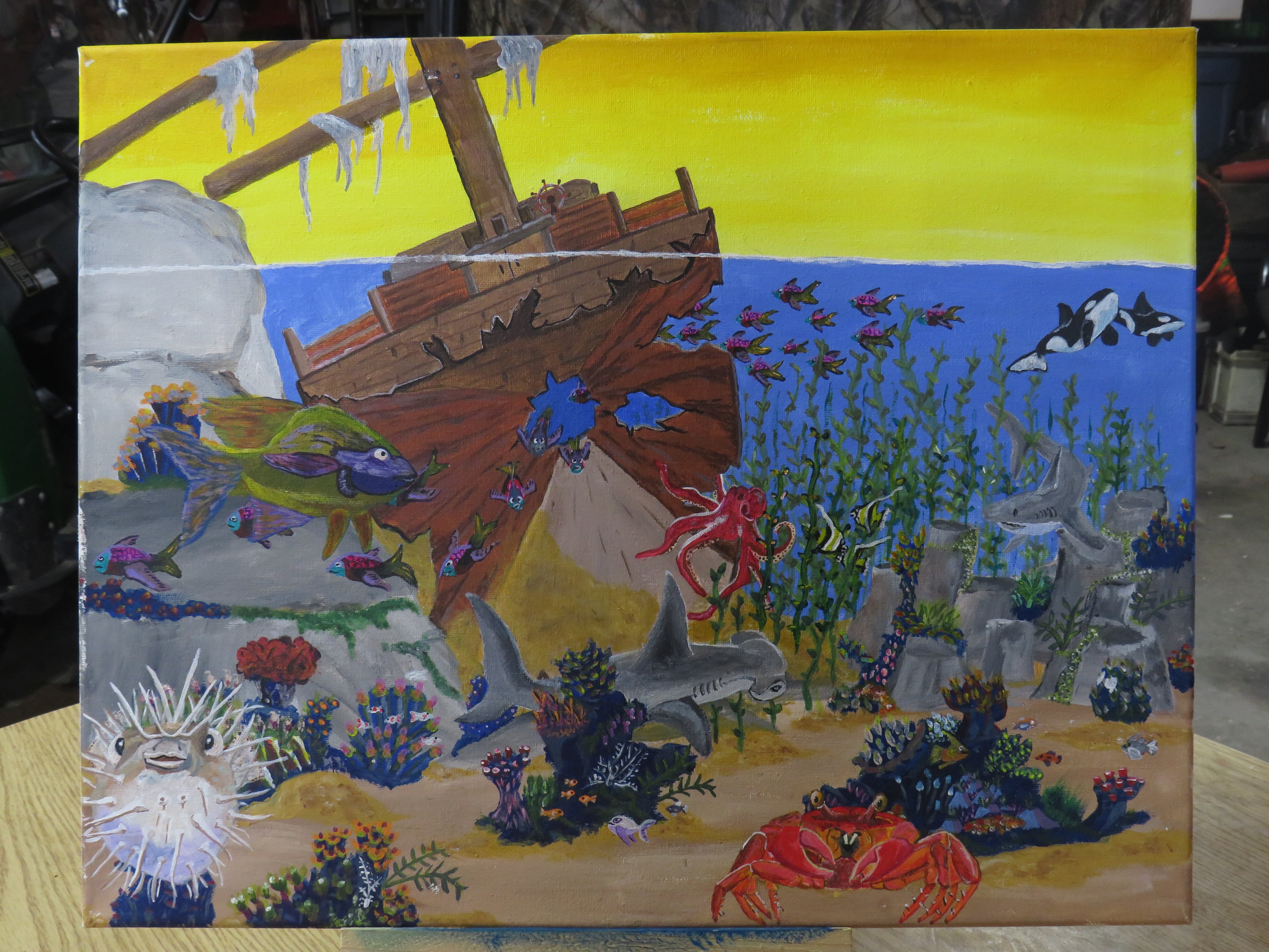 "Under the Sea" 1 of 1 Original Painting