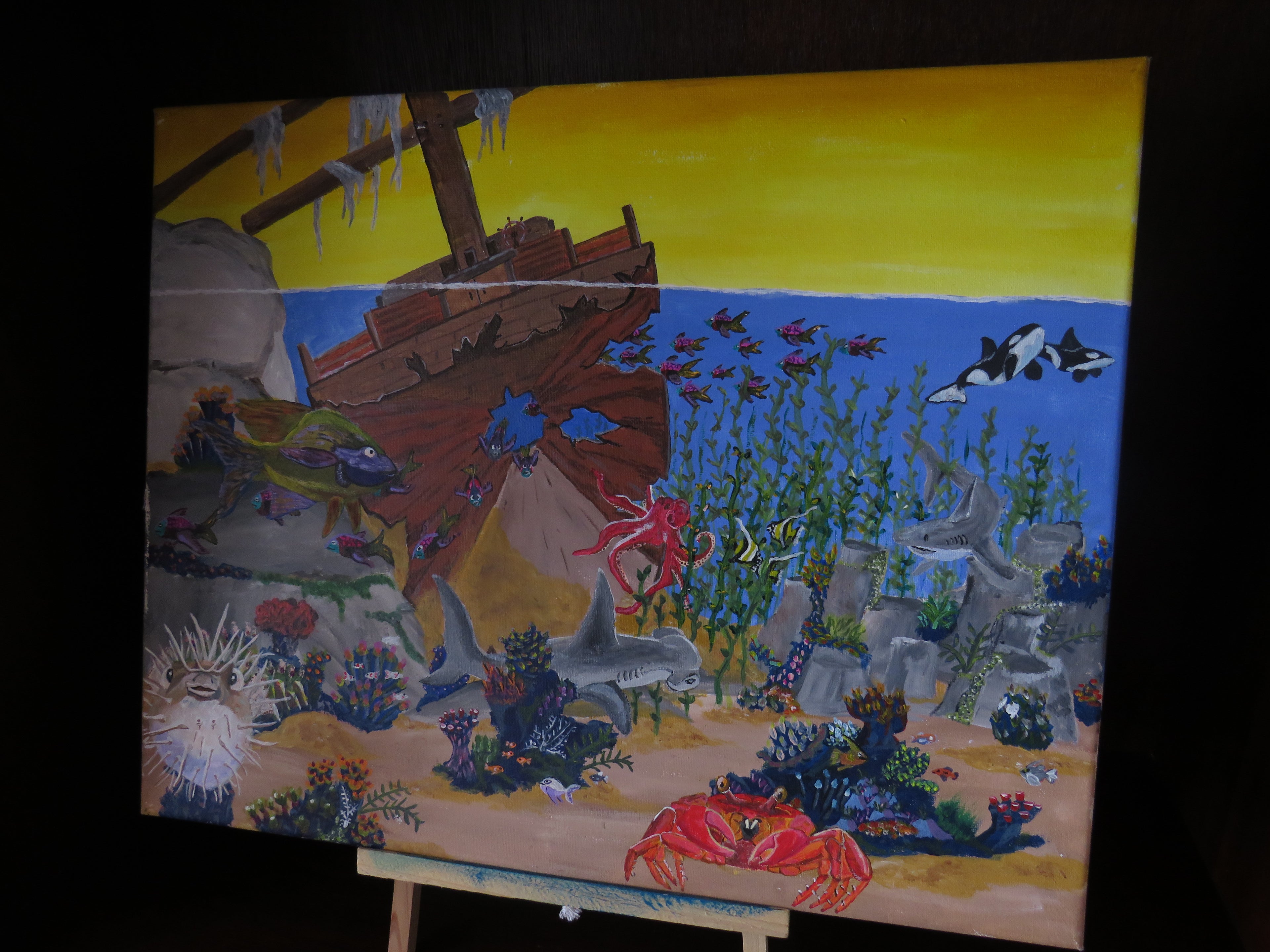 "Under the Sea" 1 of 1 Original Painting