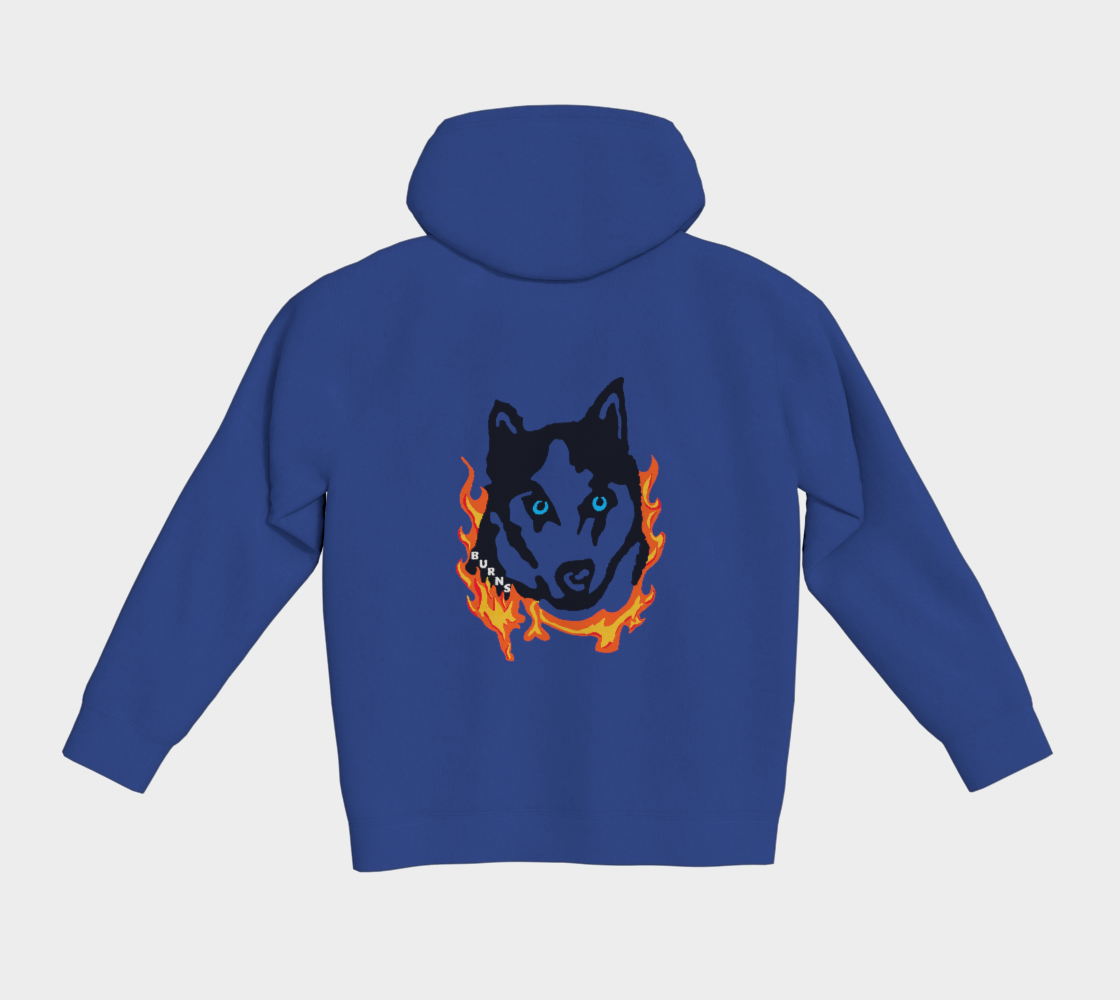 HuskyWear BURNS logo hoddie