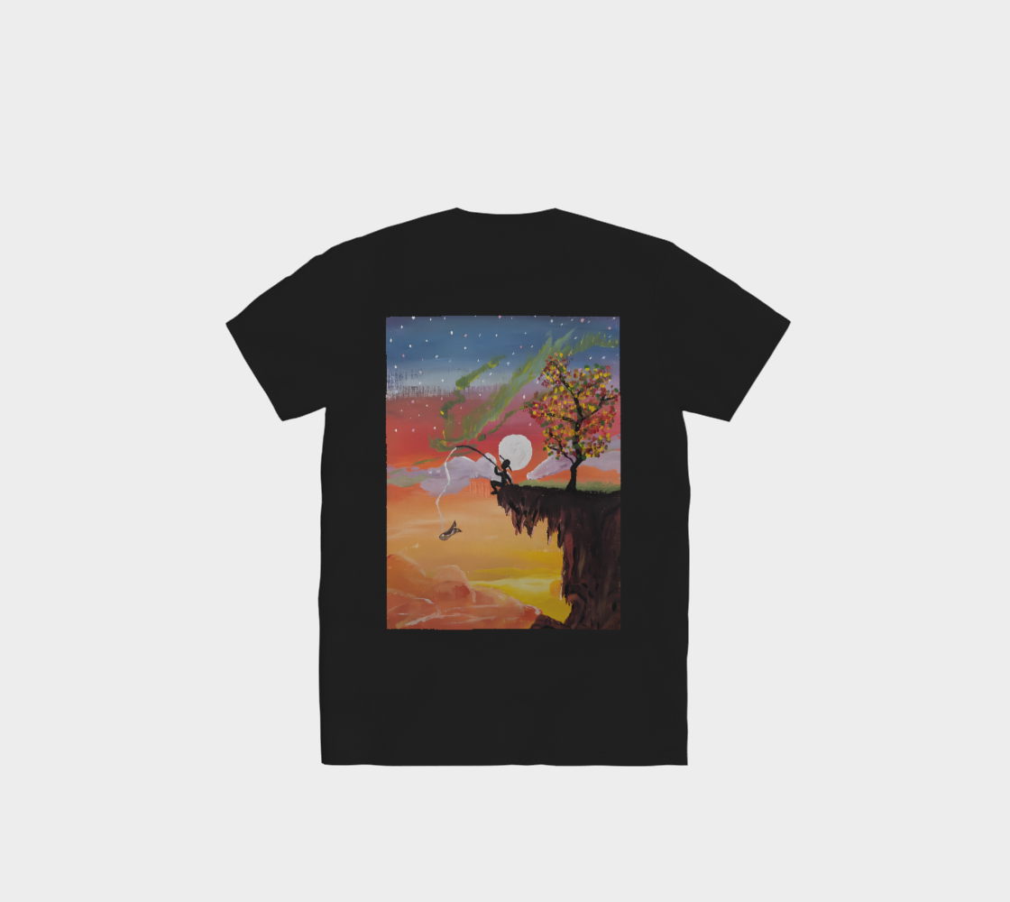 "Dream Fishing" BURNS Dynasty Collection Black Tee